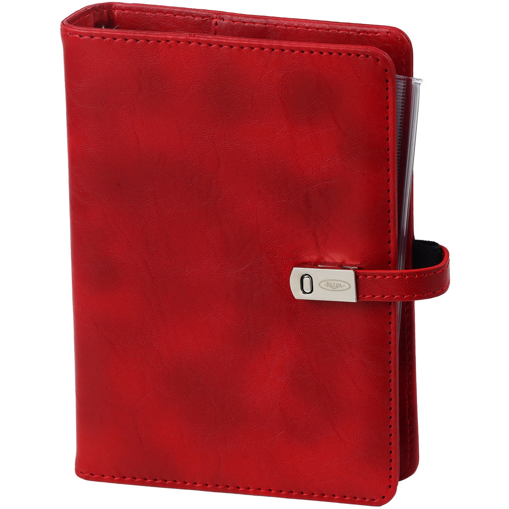Cover Image of Personal 6 Ring Binder Red