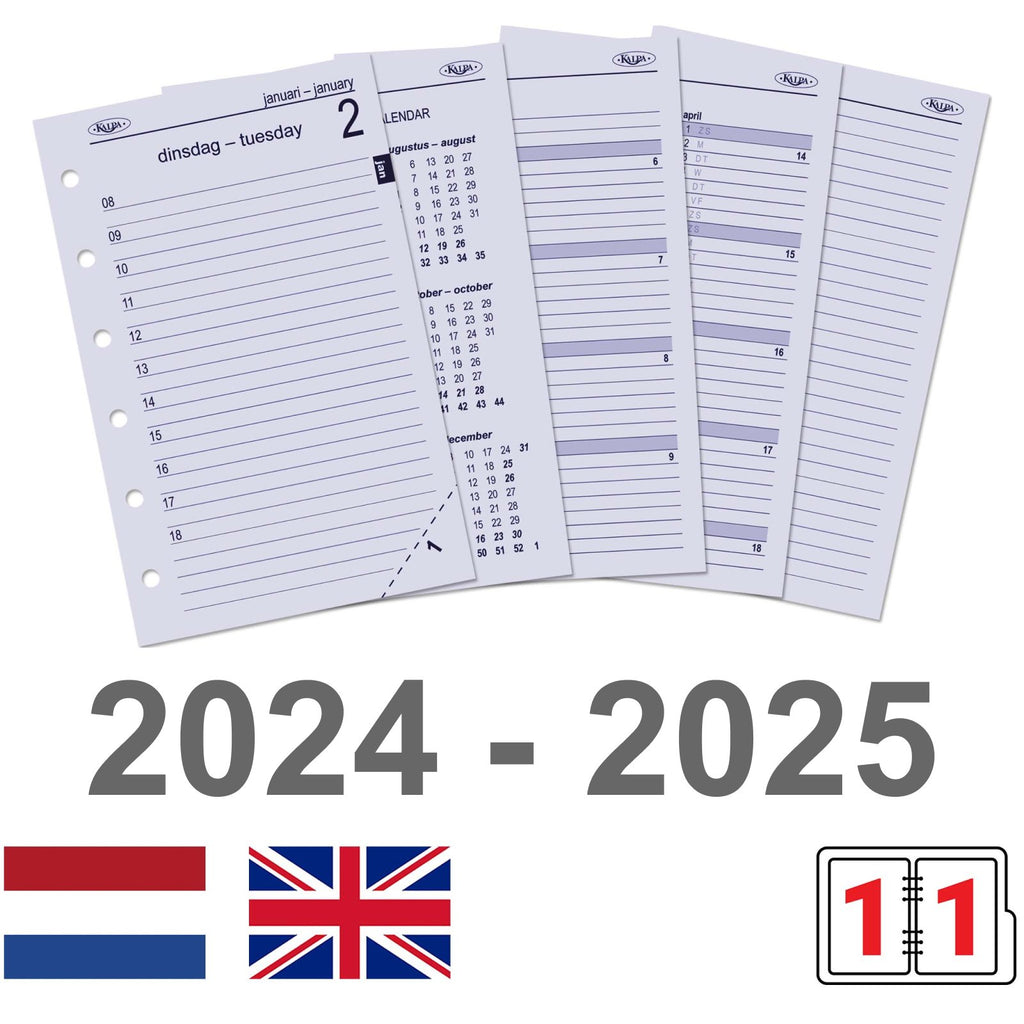 Pocket Agenda Filler 2024 2025 NL EN