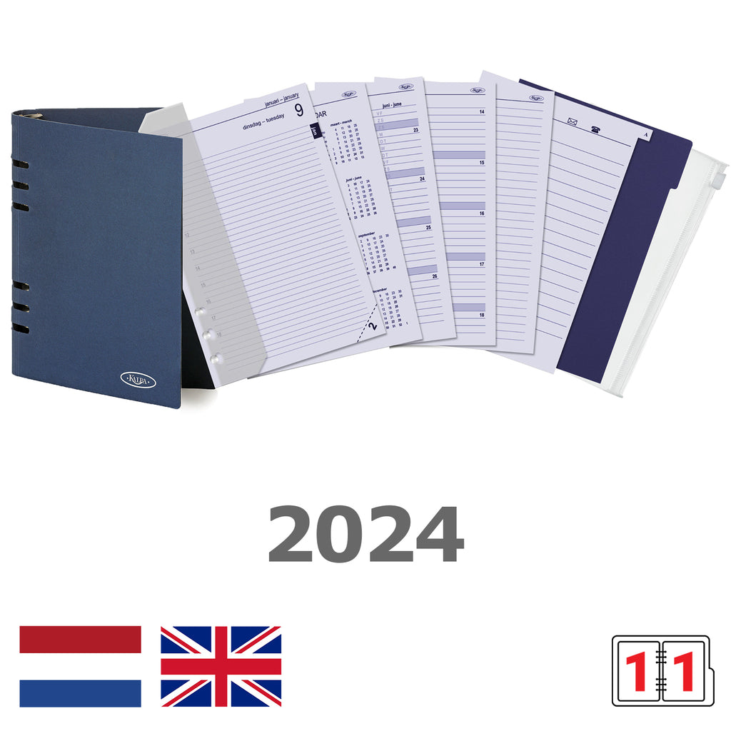 Pocket Binder Vulling 1 Week per 2 Paginas NL EN 2025