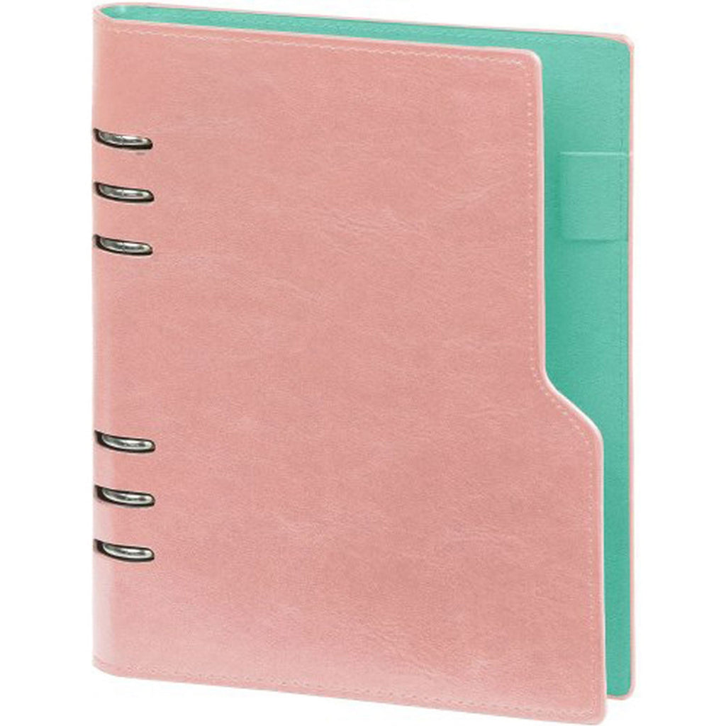 Clipbook A5 6 Ring Binder Agenda Pastel Pink Green