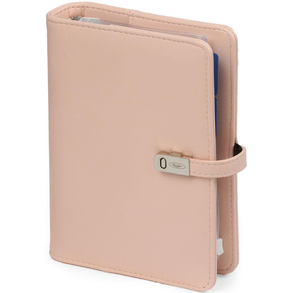 Classy Artificial Leather  Personal Agenda Planner Pink for Daily Use