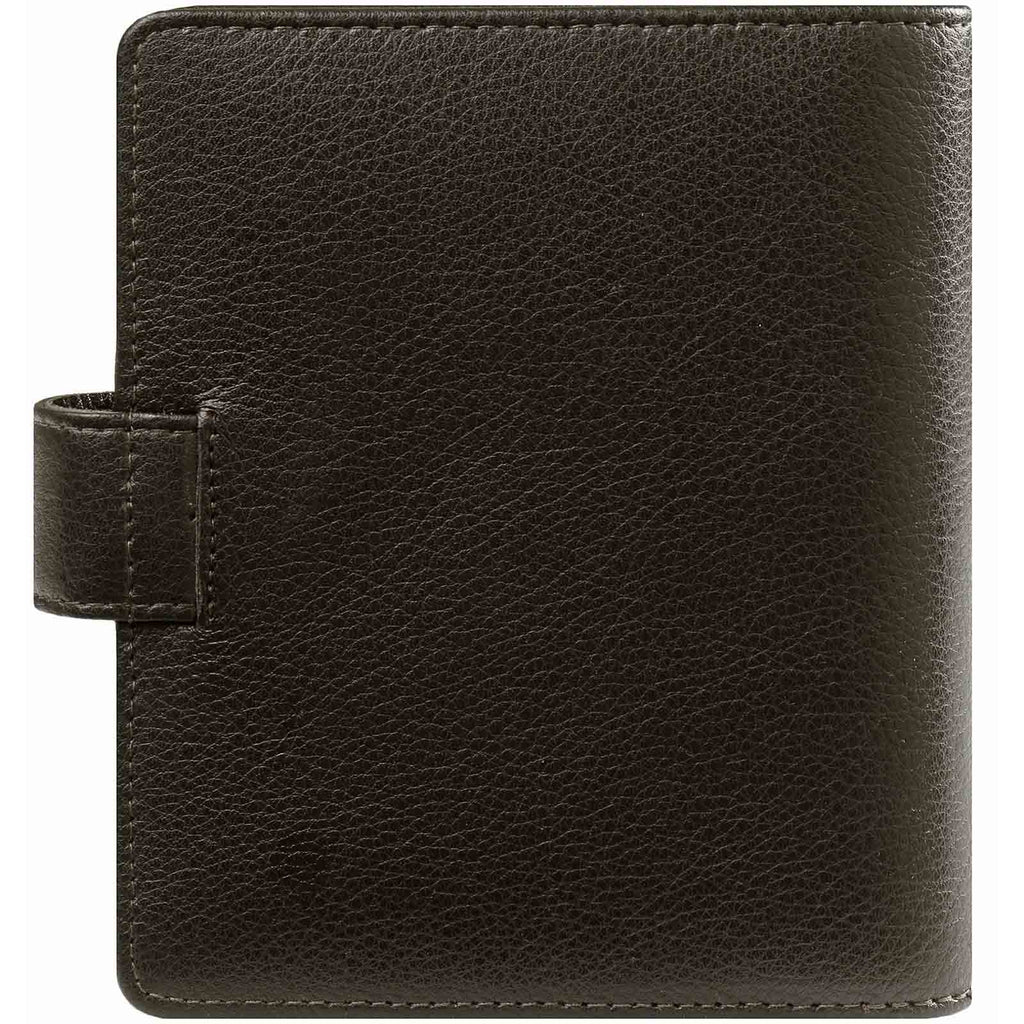 Refillable Pocket Agenda Planner Keta Dark Brown Leather