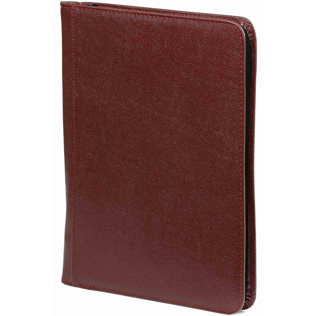 Stylish Artificial Leather Writing Case Wine
