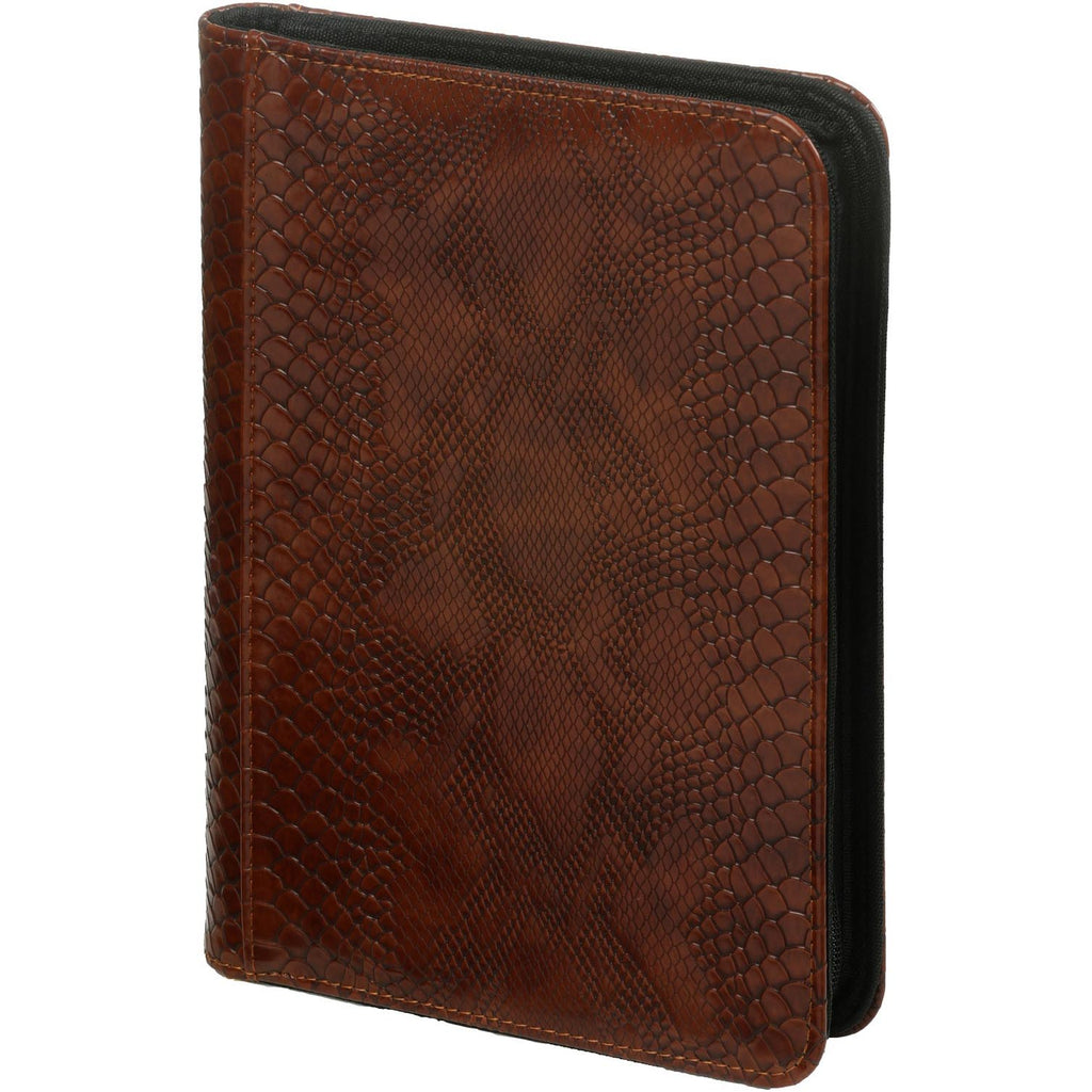 Artificial Leather A5 Writting Case Croco Brown