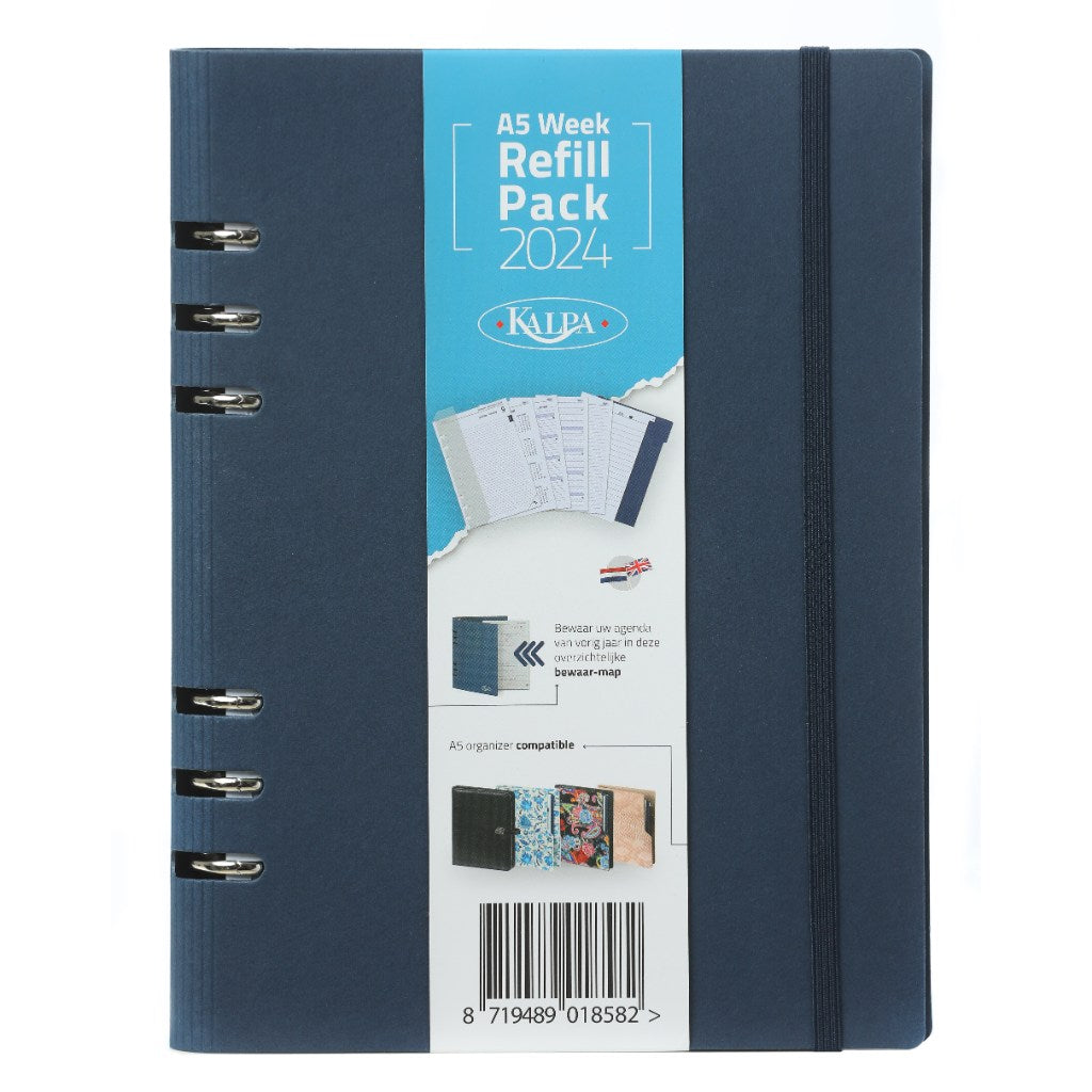 A5 Binder Inserts with Storage Folder in English and Dutch