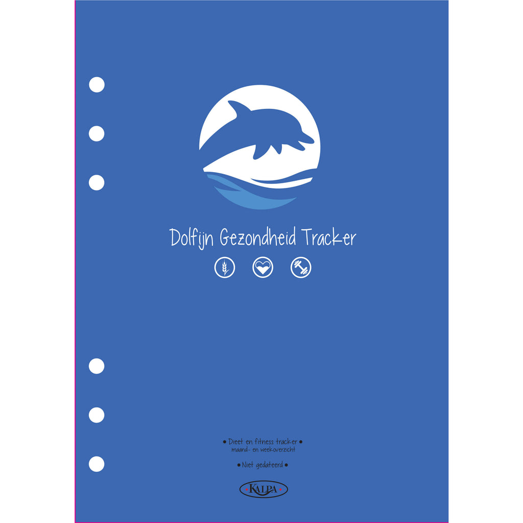6607-10 Gezondheidstracker-dolfijn A5 los blad