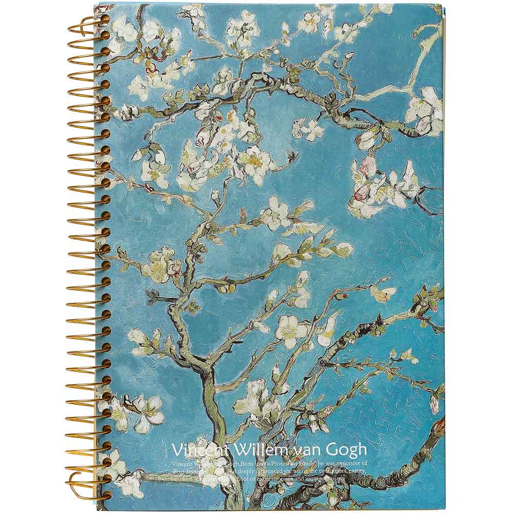 Bloemen van Van Gogh notitieboek Spiraal