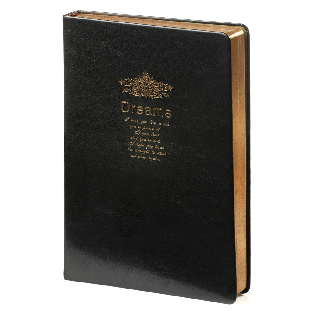 Kalpa Dreams A5 vintage notitieboek Zwart goud