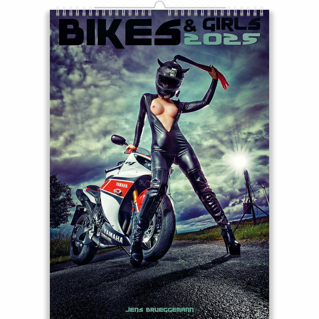 Nude Motorcycle Calendar Bikes and Girls 2025 Calendar