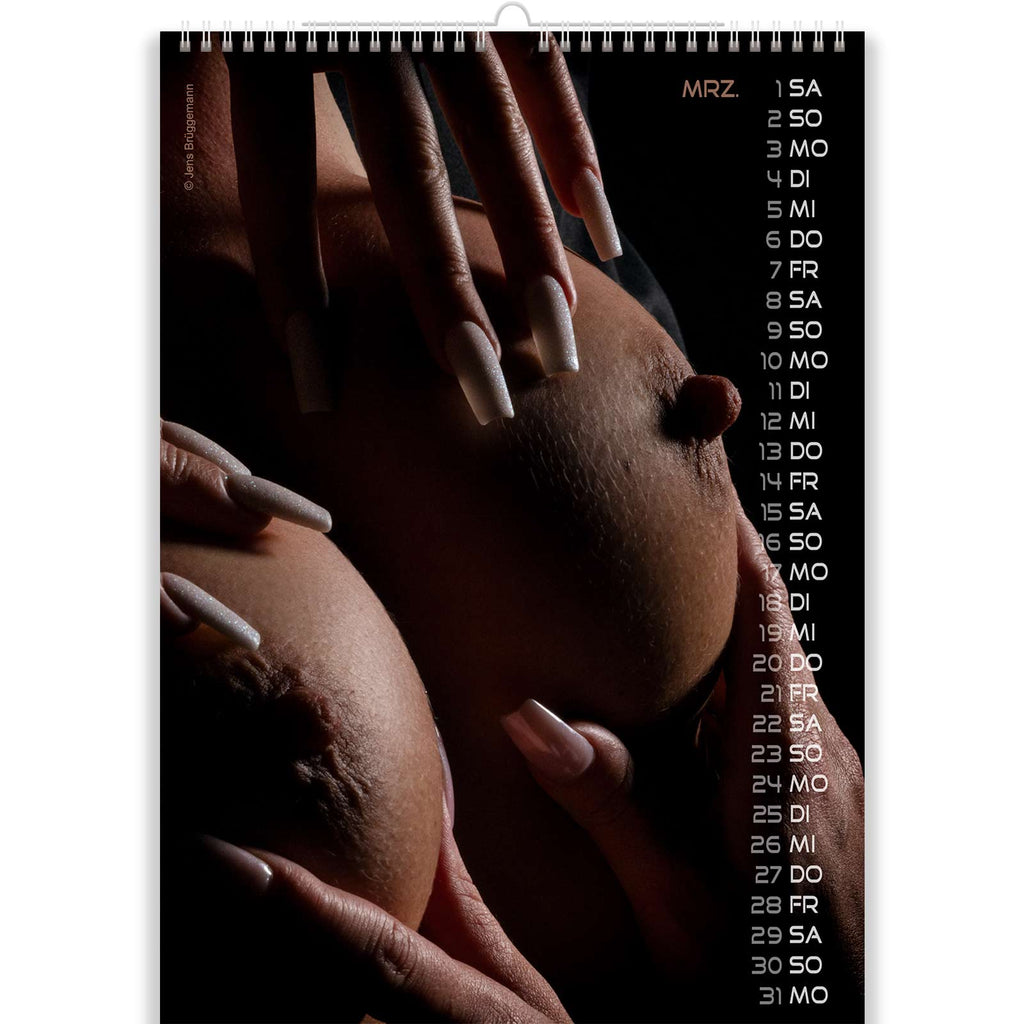 Sweet Nipples in Girlfriend Calendar