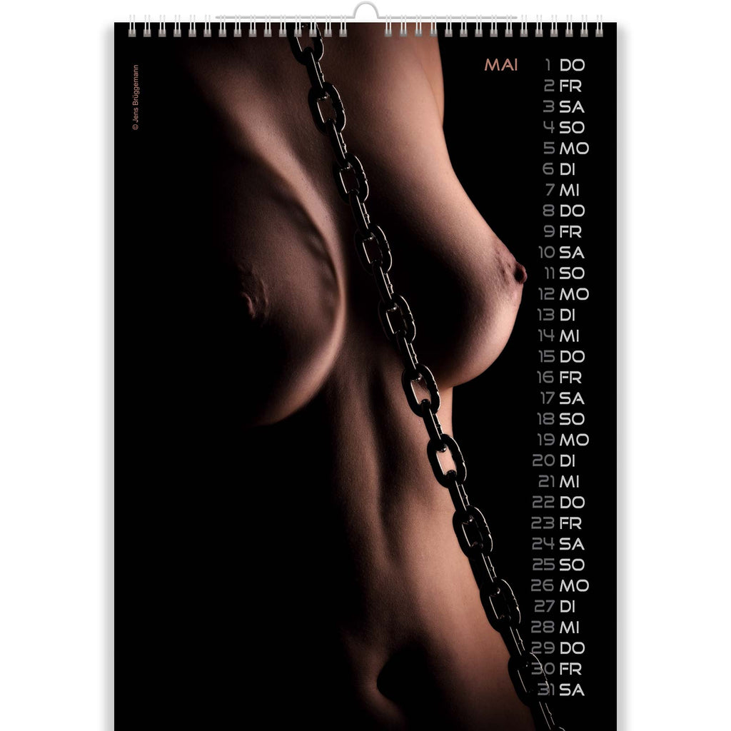 Slave in Chains in Adult Fetish Calendar
