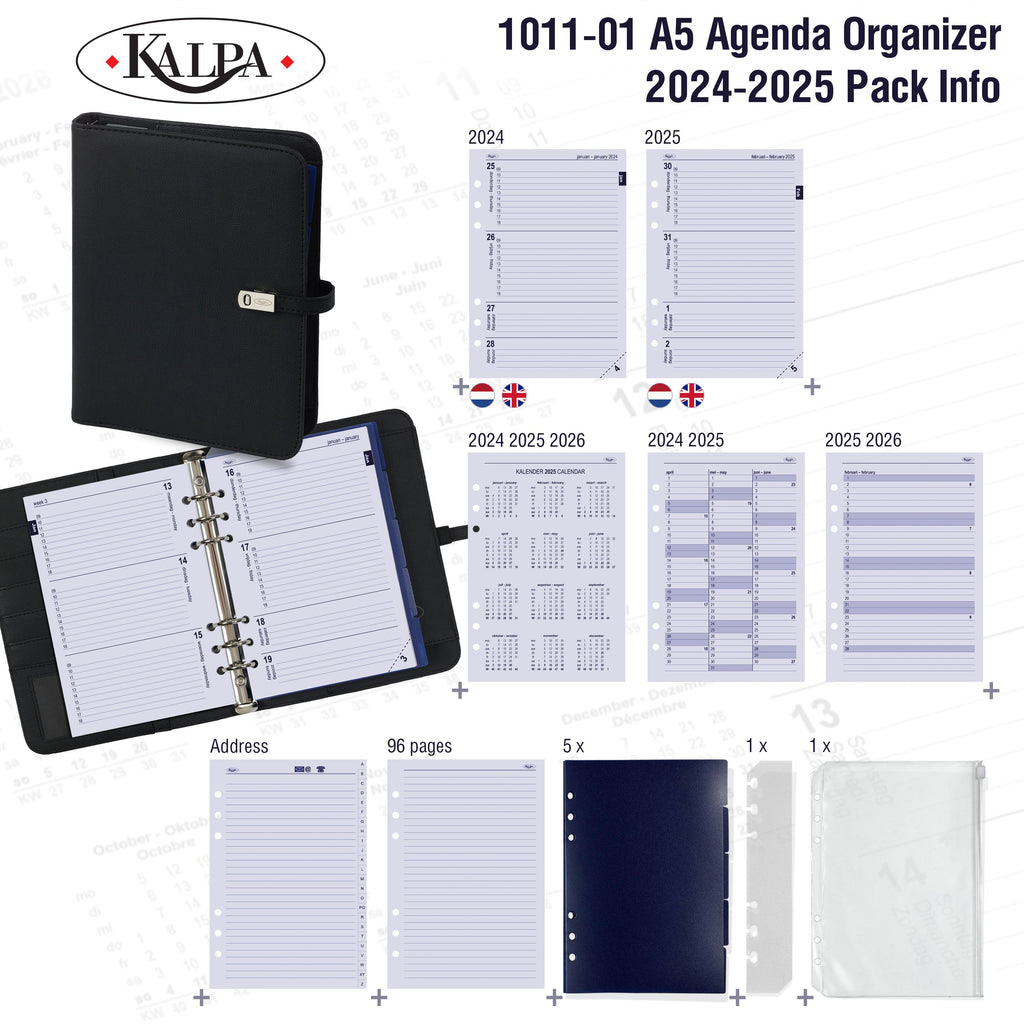 A5 Ring Planner with 2024 2025 Pack Info