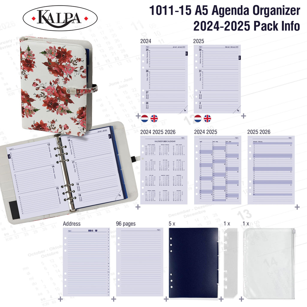  Organizer Ring Binder with 2024 2025 Pack Info