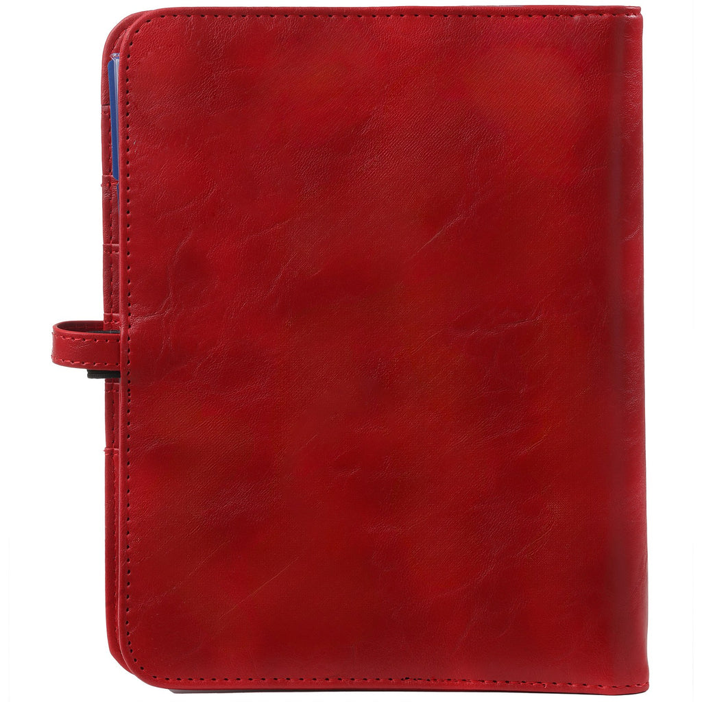 Back View of A5 6 Ring Binder Red