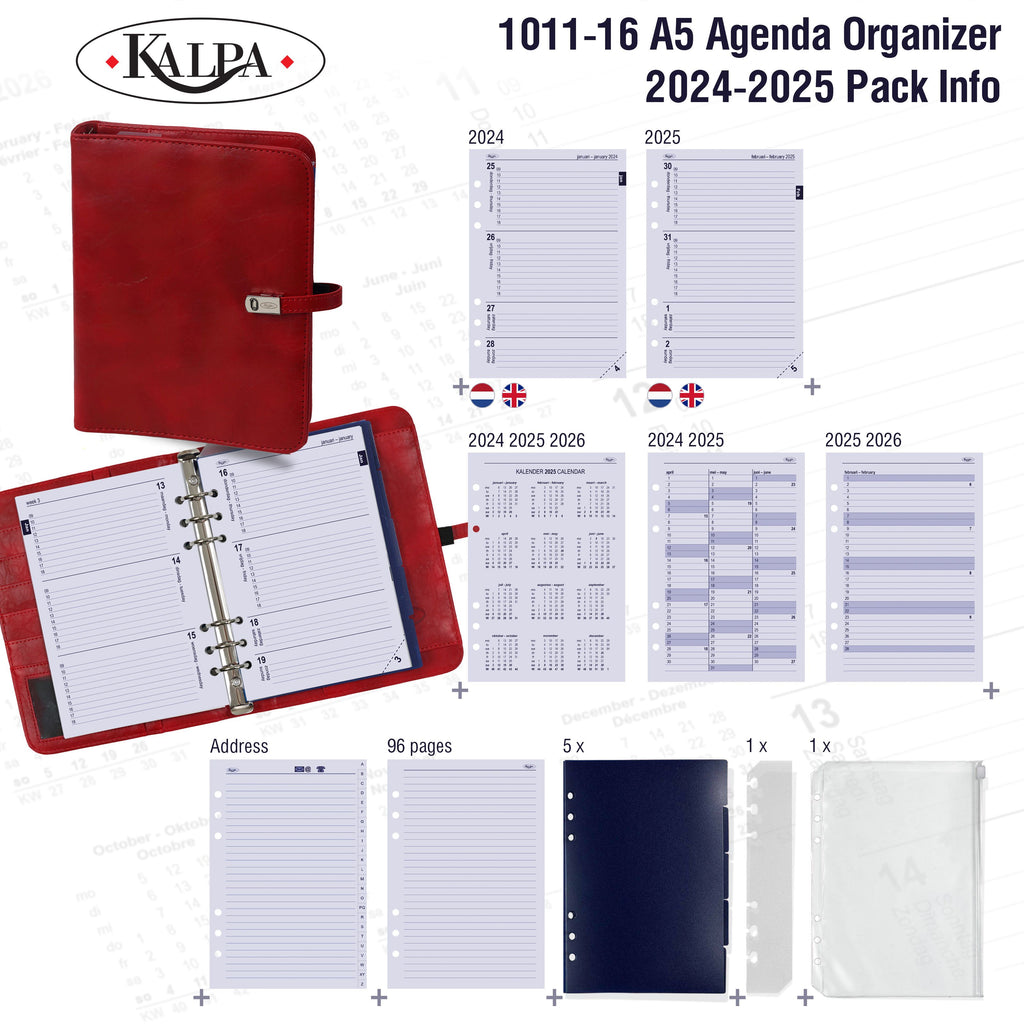 A5 6 Ring Binder with 2024 2025 Pack Info