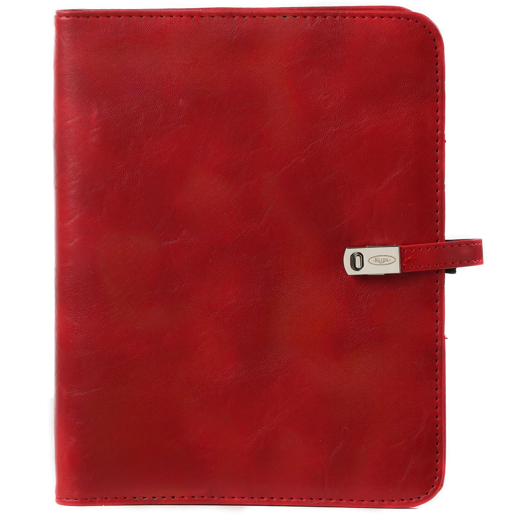 Front View of A5 6 Ring Binder Red
