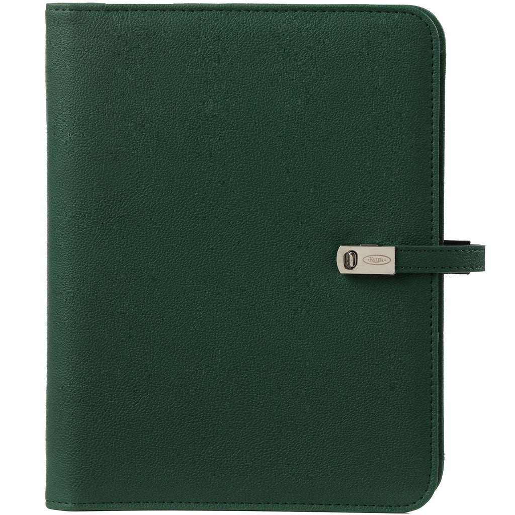 Front View of A5 Ring Agenda Organizer Green