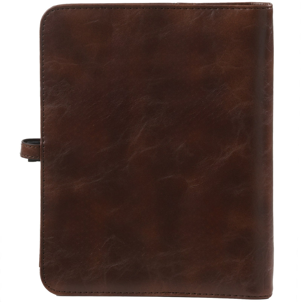 Back View of A5 Ring Agenda Planner Hazelnut Brown