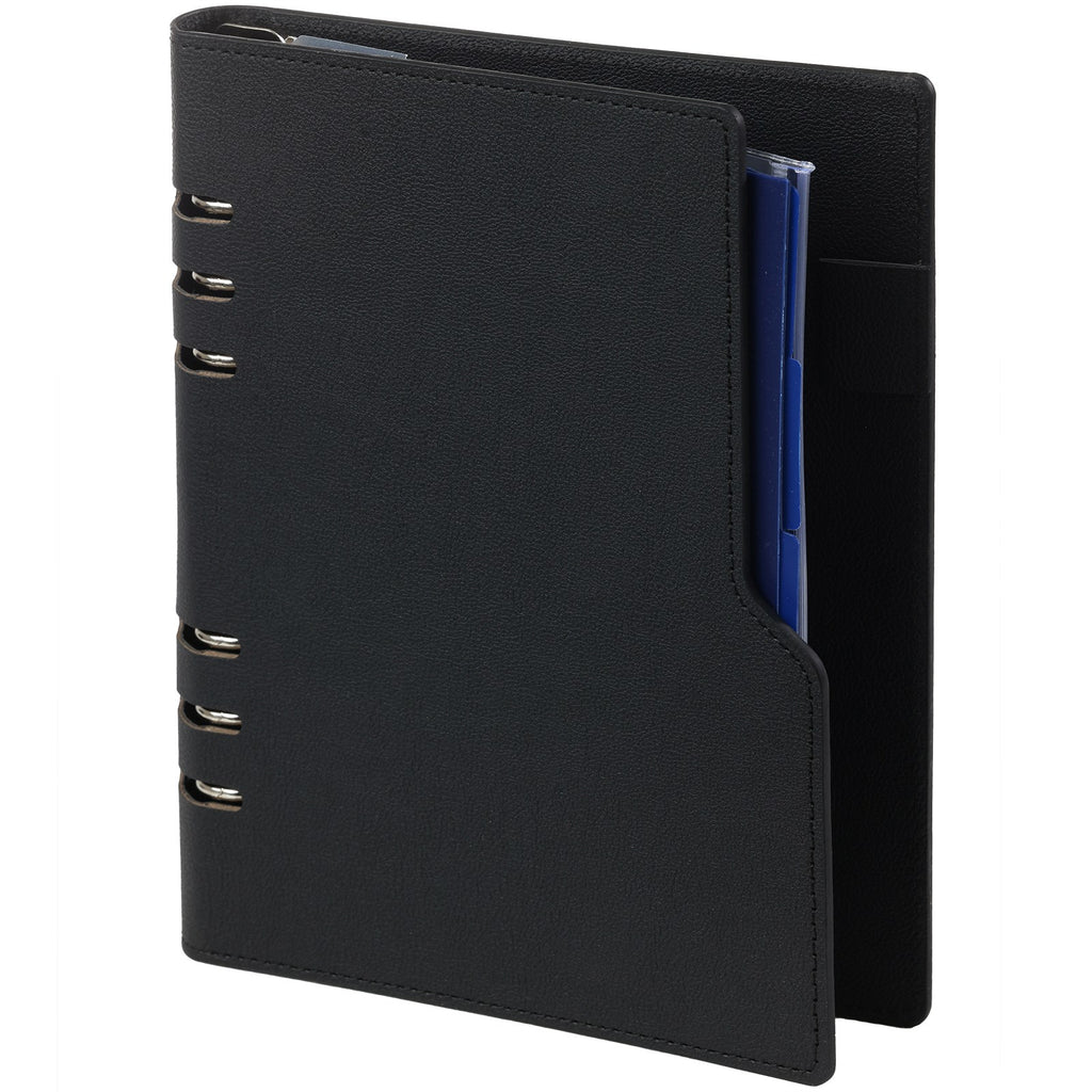 Cover Image of A5 6 Ring Planner Grain Black