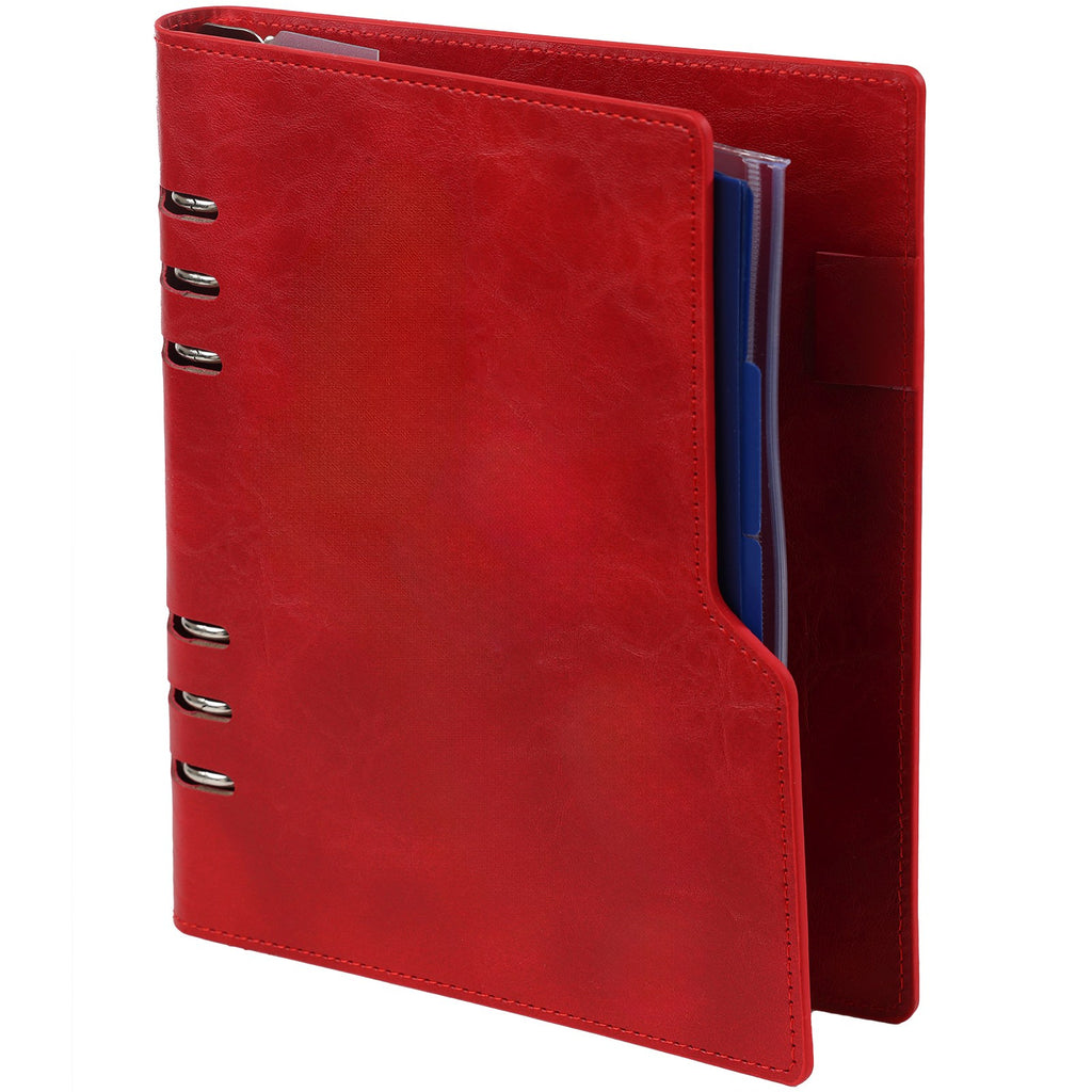 Cover Image of A5 6 Ring Planner Organizer Red