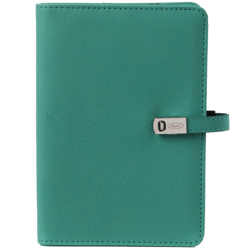 Front View of Personal Ring Agenda Organizer Mint Green