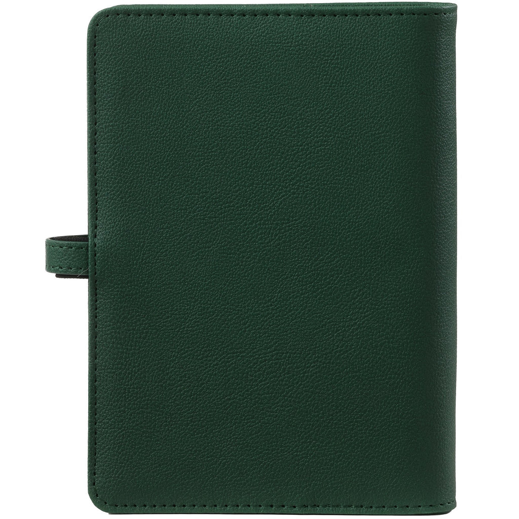 Personal Ring Agenda Planner Forest Green Back View