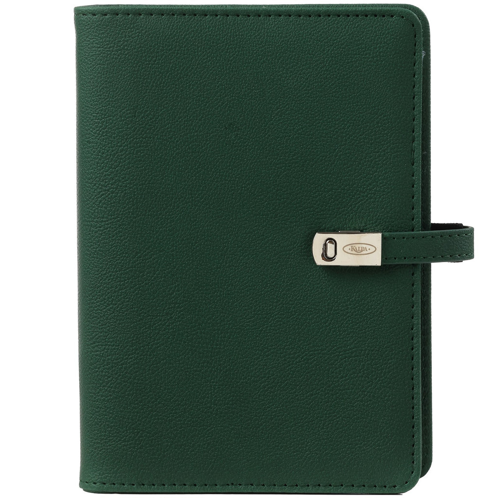 Personal Ring Agenda Planner Forest Green Front View