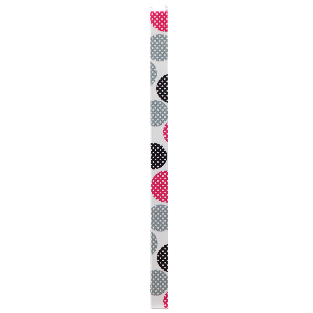Vertical View of White B6 Notebook Colorful Dots
