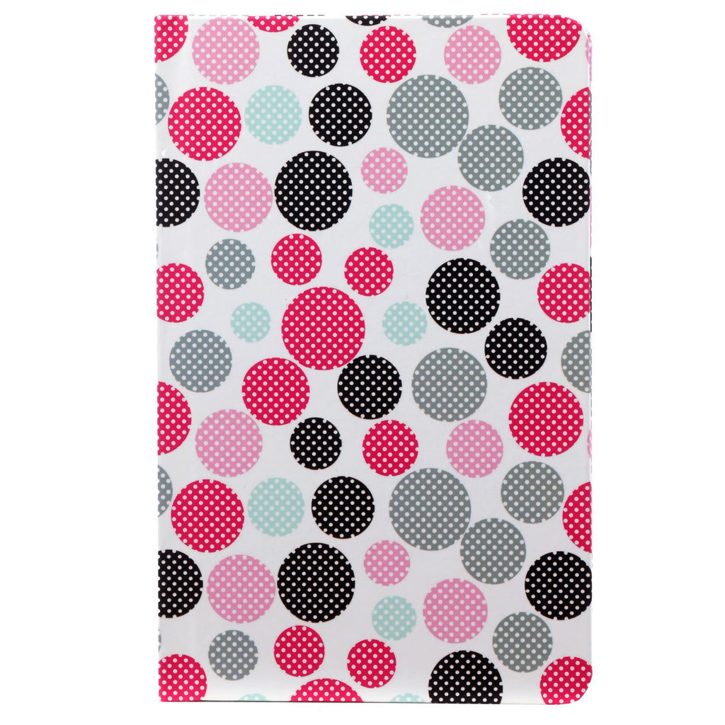 Front View of White B6 Notebook Colorful Dots