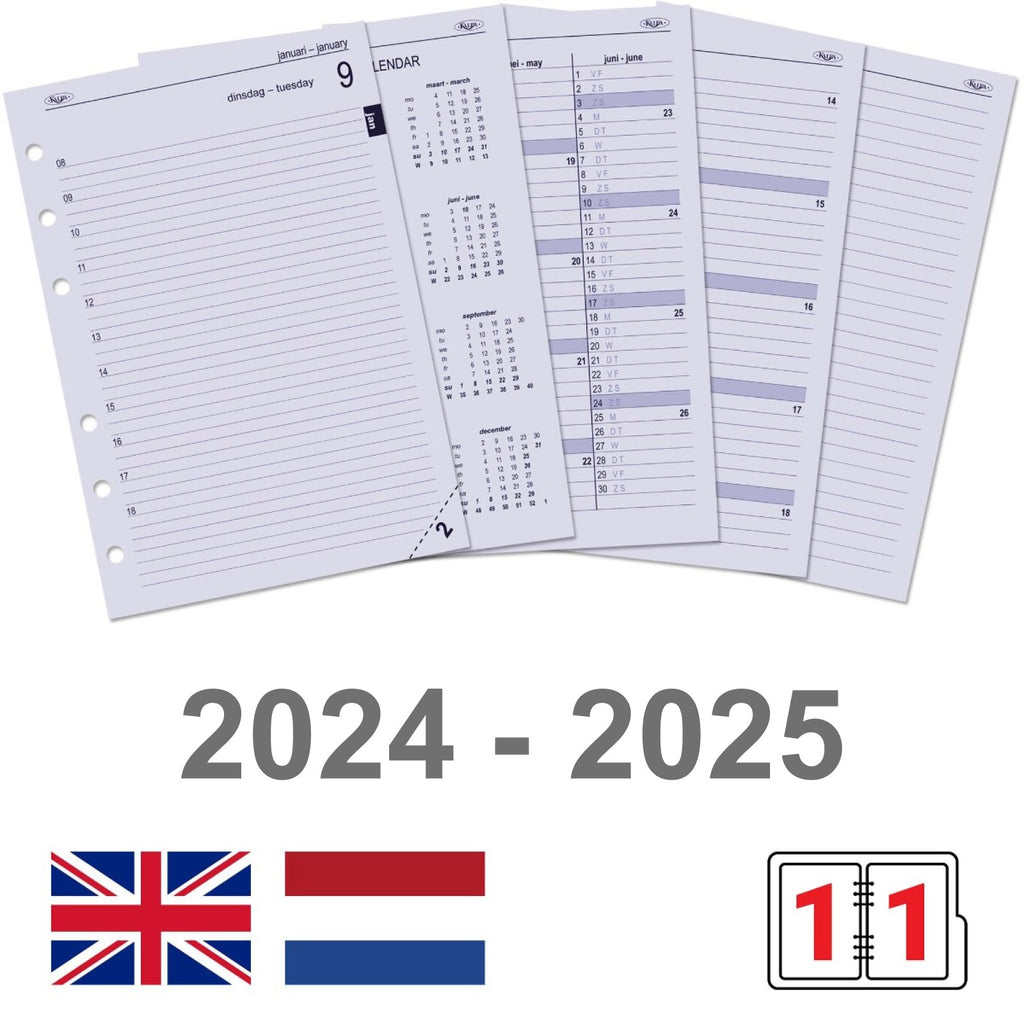 A5 Agenda Refills  Daily 2024 2025