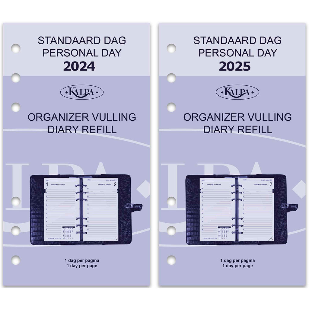 Top Notch Personal Planner Inserts Daily NL EN 2024 2025