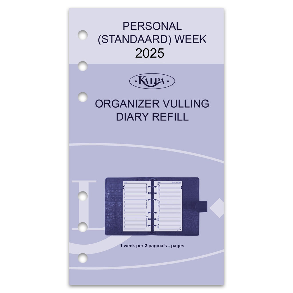 Personal Agenda Filler Paper EN DE FR NL 2025 by Kalpa