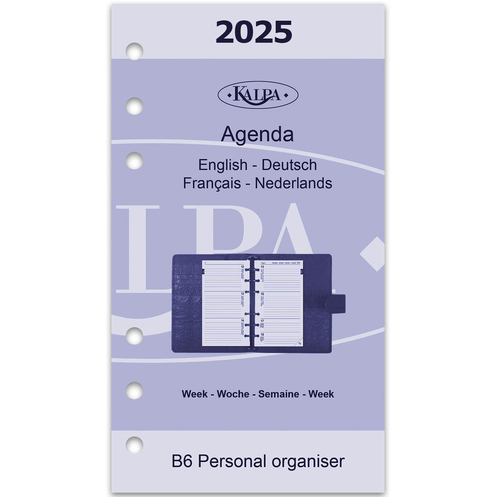 Buy Kalpa Personal Agenda Insert Paper EN DE FR NL 2025
