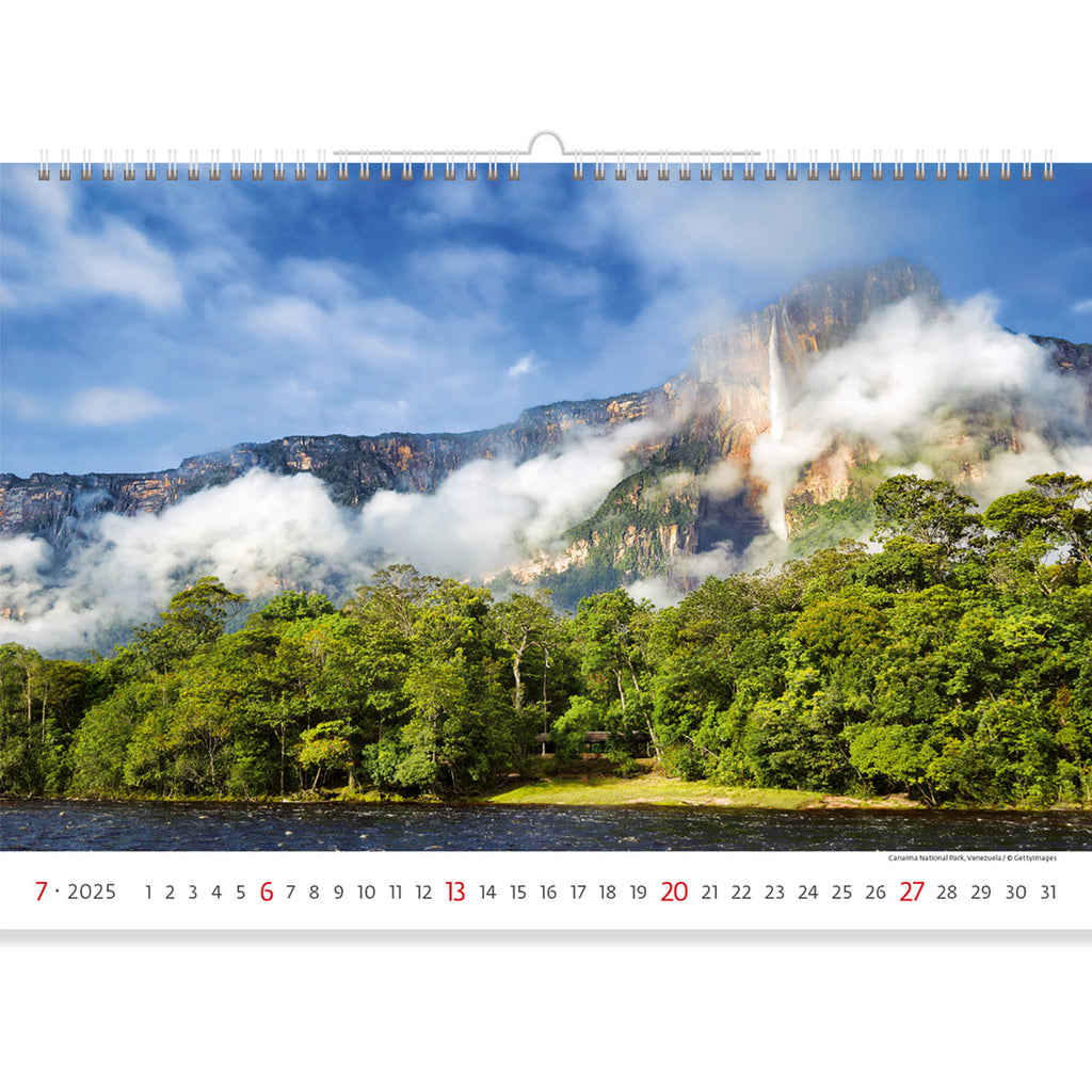Das Bewusstsein für weniger bekannte Nationalparks wie den Canaima-Nationalpark in Venezuela zu schärfen, ist eine fantastische Idee für einen Nationalparkkalender für 2025.
