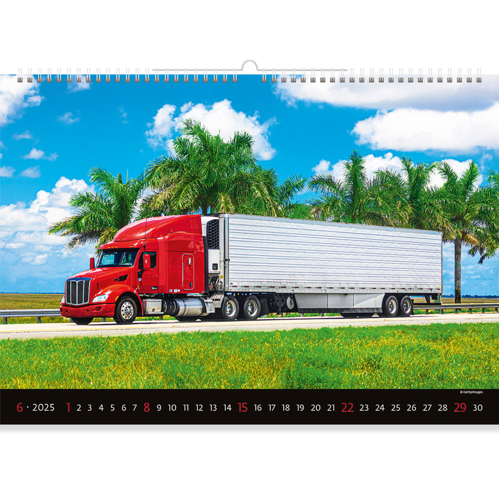 A gorgeous image of a red truck driving along scenic coastal roads with palm trees swaying and the sound of waves lapping at the shore is presented to you every month. Take in the serene atmosphere as the tour demonstrates the coexistence of man, machine, and nature. 
