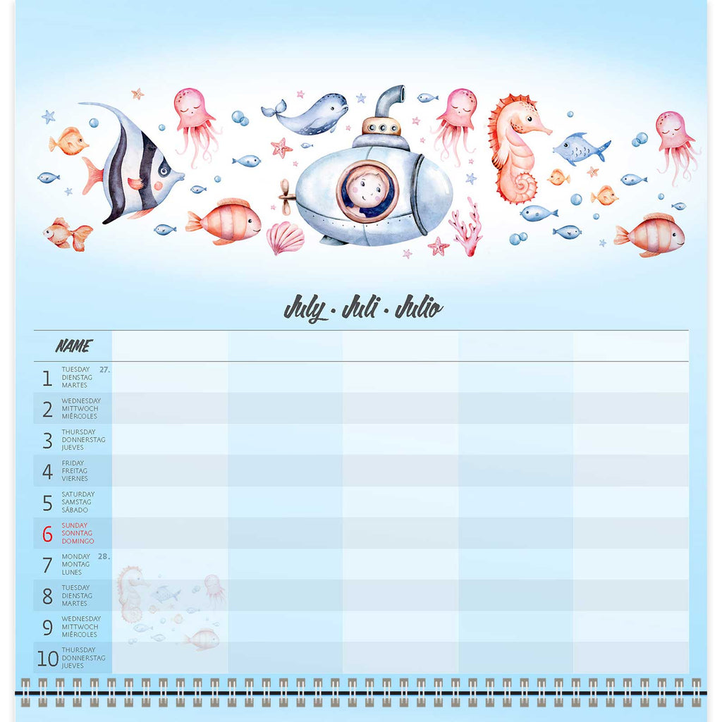 Famiy Planner Calendar 2025 