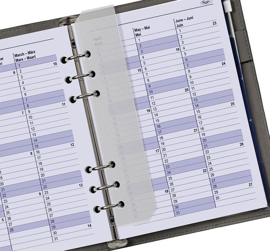 A5 Planner Organizer Inserts Weekly EN DE FR NL  2025 2026 by Kalpa