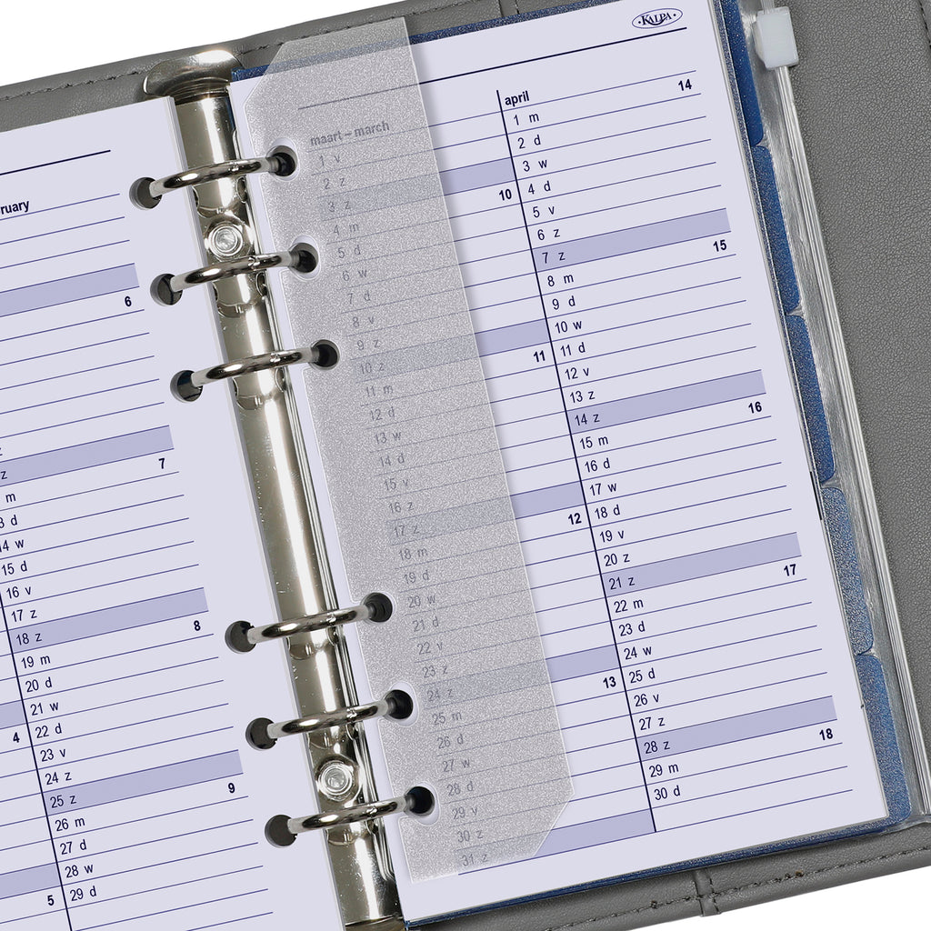 Personal Planner Organizer Refills Weekly Complete Set NL EN DE FR 2024 2025 2026 by Kalpa