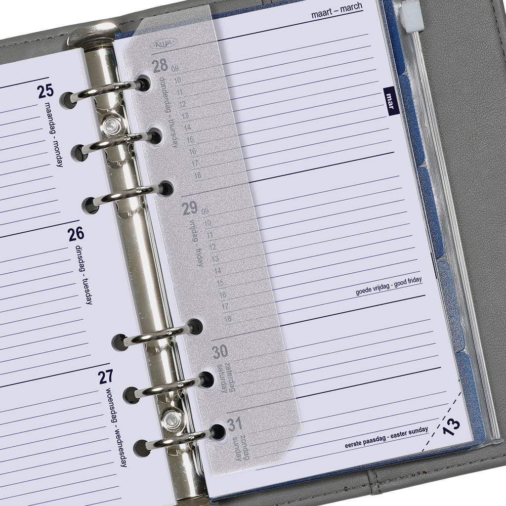 Top Notch Personal 6 Ring Agenda Organizer Inserts Weekly Complete Set EN NL 2024 25