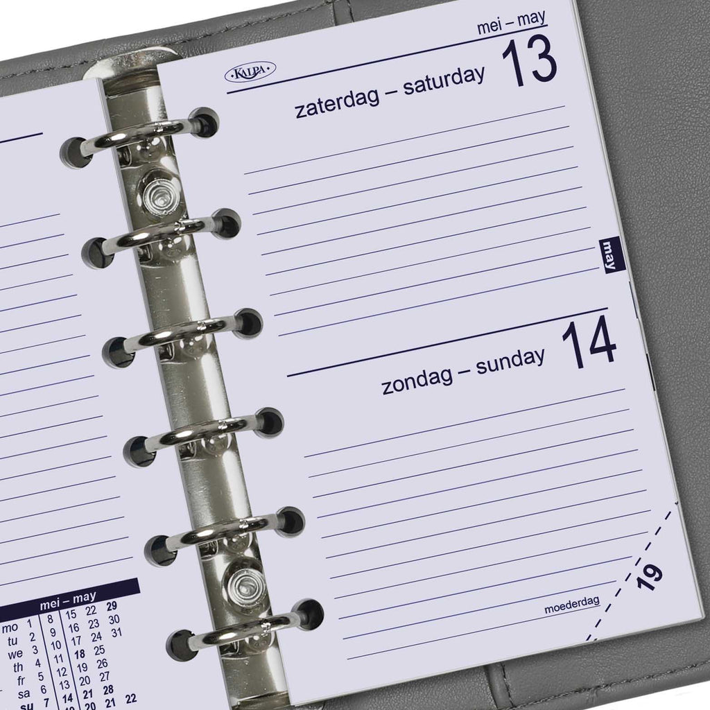 Pocket Diary Inserts Daily NL EN 2025 by Kalpa