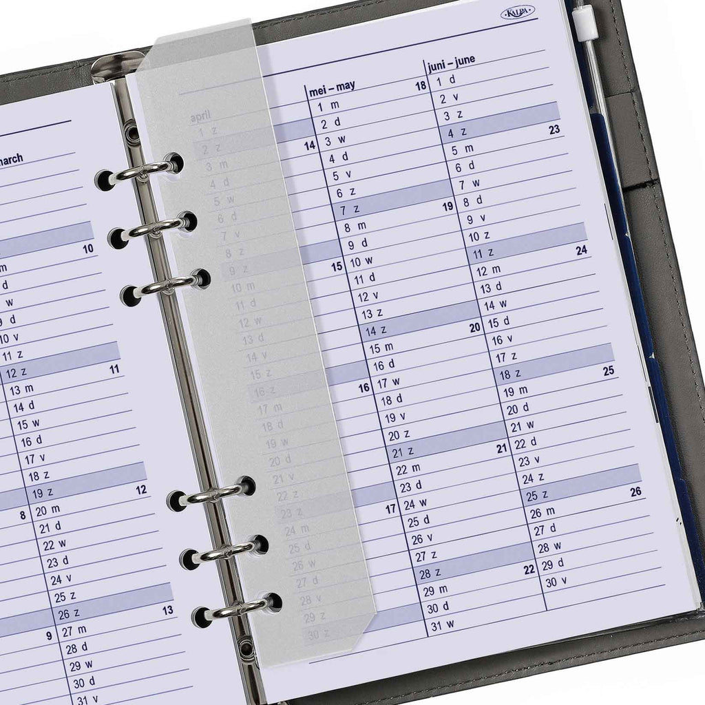 Top Notch A5 6 Ring Agenda Planner Refills Daily Complete Set NL EN 2025