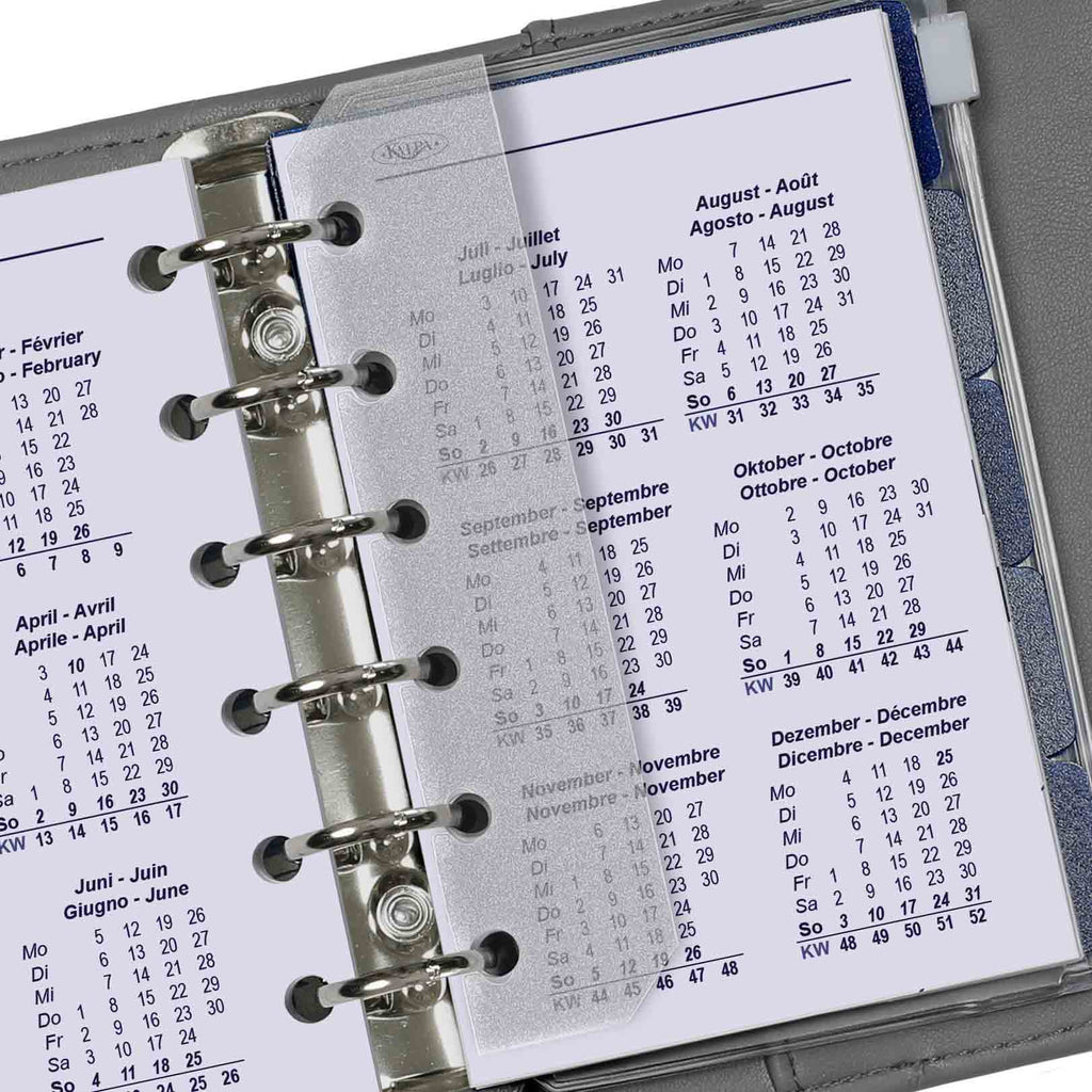 Top Notch  Pocket 6 Ring Planner Refills Complete Set EN DE FR NL 2025 2026