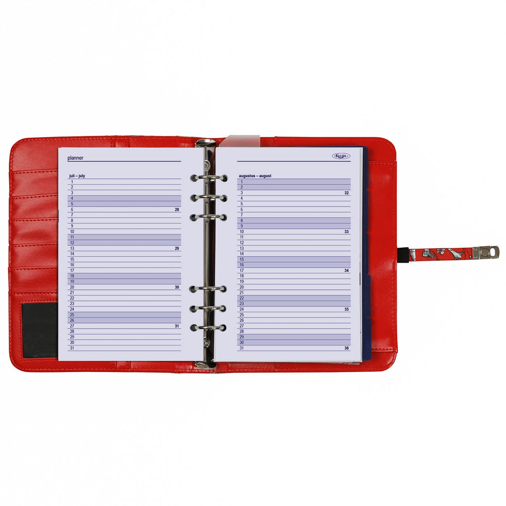 Top Notch Refillable A5 Agenda Planner Sea of Flowers Red