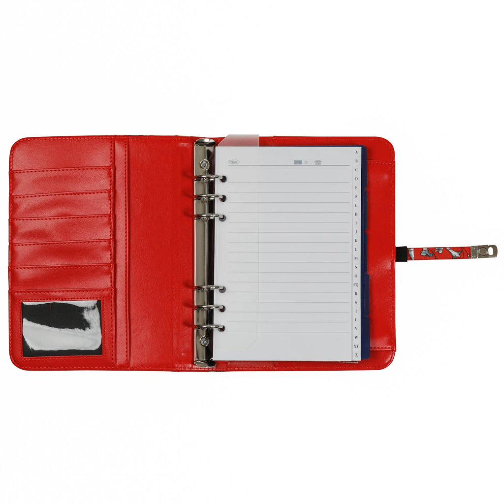 Refillable A5 Agenda Planner Sea of Flowers Red by Kalpa