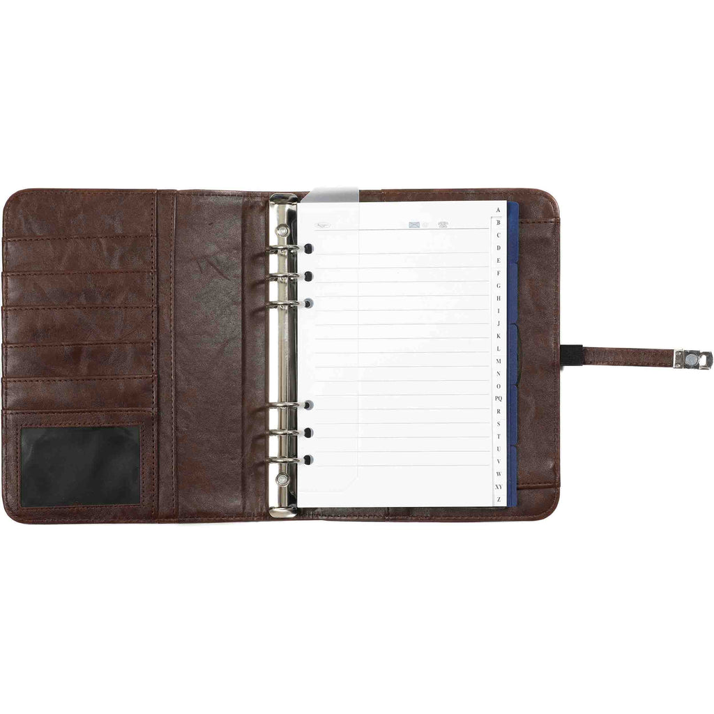 High Quality Refillable A5 Agenda Ring Binder Omber brown