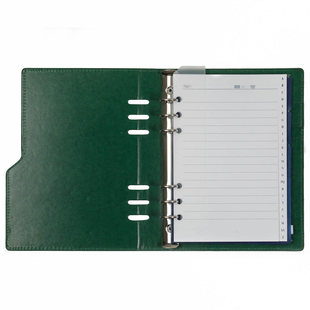 Kalpa Refillable A5 Planner Organizer Compact  Croco Green