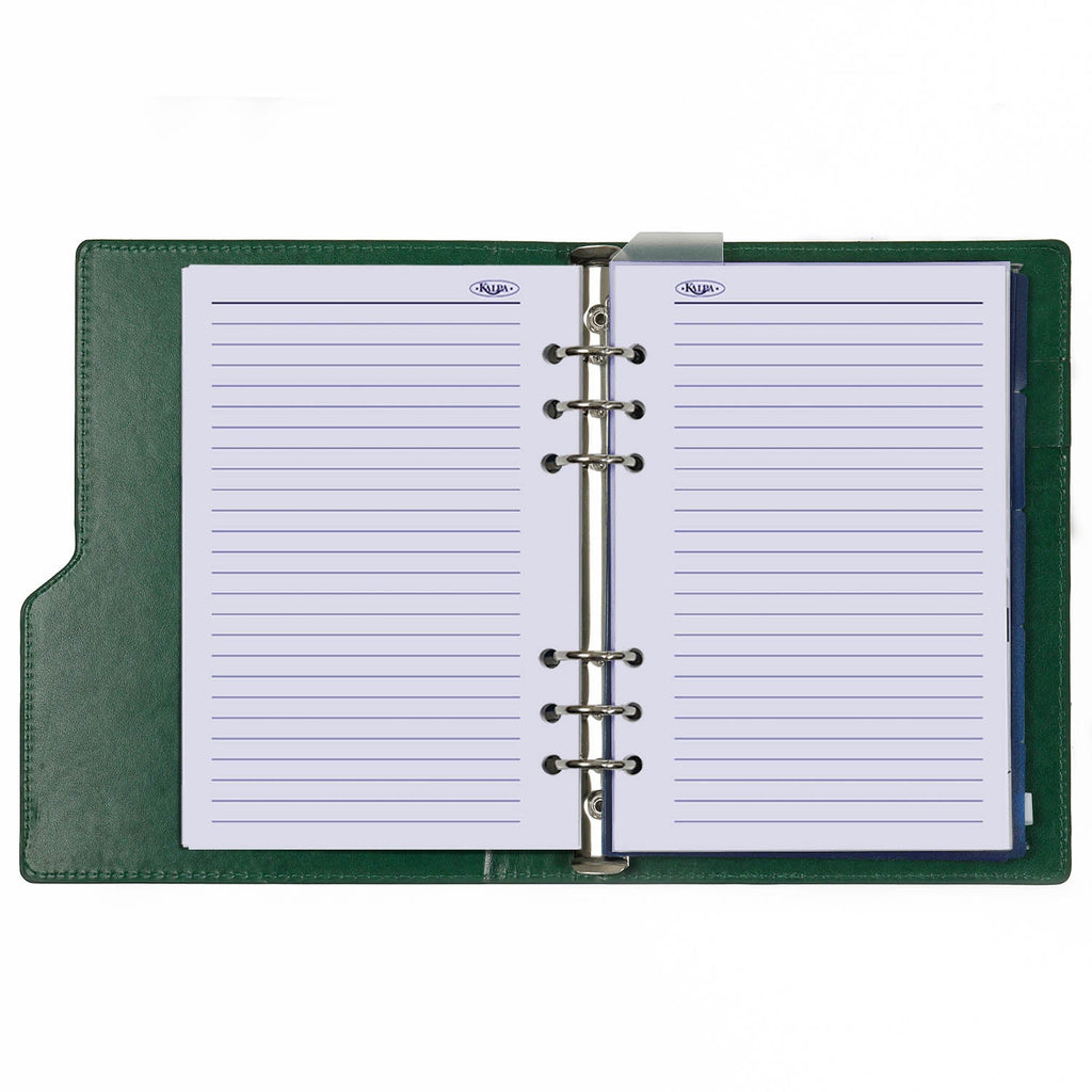 Stylish Refillable A5 Planner Organizer Compact  Croco Green