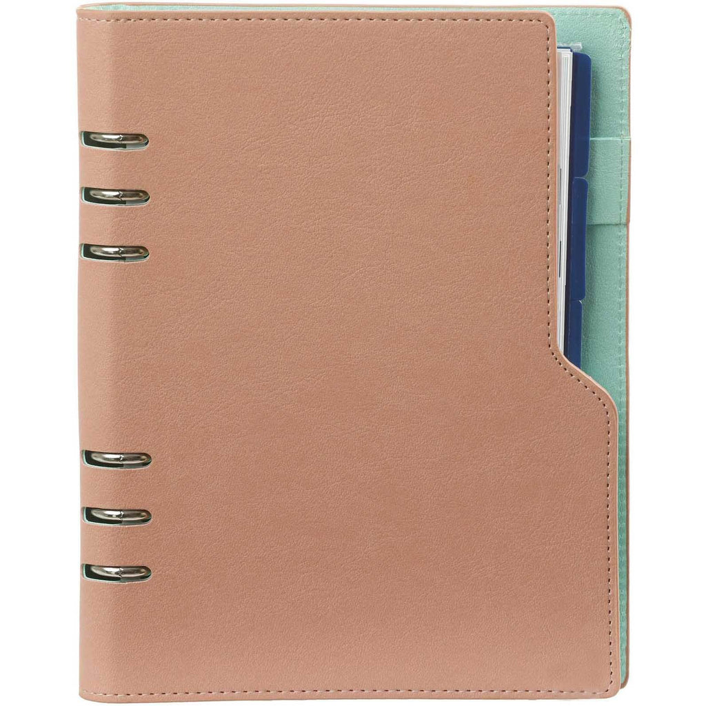 Stylish Clipbook A5 6 Ring Binder Agenda Pastel Pink Green