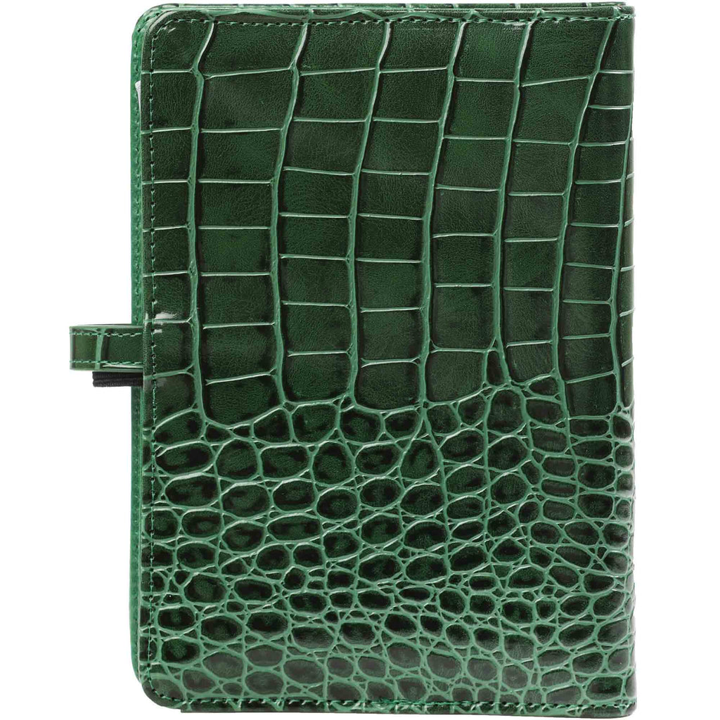  Refillable Personal Planner Croco Forest Green by Kalpa