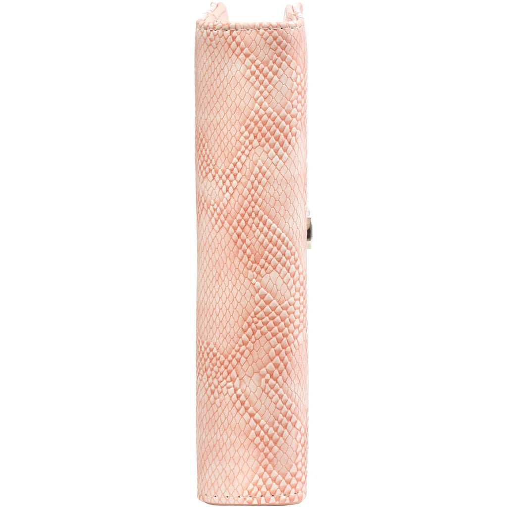 Side View Of The Personal Agenda Ring Binder Croco Pink 